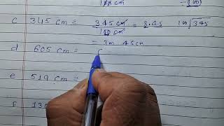 Convert the following into metres and centimetres [upl. by Barbarese]