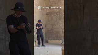 The temple of Horus at Edfu：Our Activities  WORLD SCAN PROJECT shorts egypt edfu [upl. by Ayikat847]