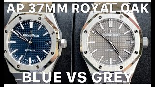 AP Royal Oak 37mm  Blue vs Gray Dial 15450ST [upl. by Selig]