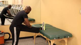 How to Stretch on a Table for the Hamstrings  Functional Fitness Tips [upl. by Odnomor]