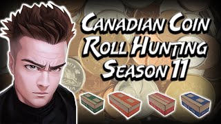 CANADIAN COIN ROLL HUNTING 11  NORTH CENTRAL COINS [upl. by Doy483]