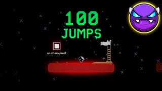 100 jumps  Easy Demon   Geometry Dash 22 [upl. by Ayela]