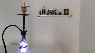 Shisha AMY Deluxe Zuri Line Klick II AUFBAU und RAUCHEN [upl. by Atidnan]