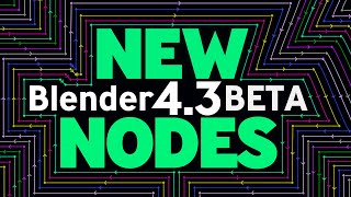 New Geometry Nodes in Blender 43 BETA [upl. by Anesuza685]