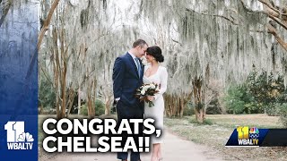 Congratulations Chelsea WBALTV meteorologist gets married [upl. by Nayrbo563]