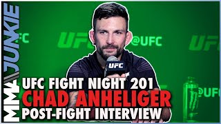 Chad Anheliger here in the UFC to stay after debut win  UFCVegas48 postfight [upl. by Neelear987]