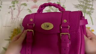 Mulberry Mini Alexa Unboxing  Mulberry Pink colour reveal [upl. by Peria]