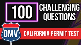 California DMV Permit Practice Test 2024 Real Written Exam 100 Challenging Questions [upl. by Vassaux]