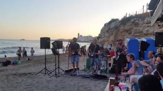 Balmins Beach Sitges Cala Balmins Saturday Live Music Beatls [upl. by Hakilam]