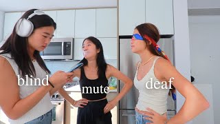 BLIND DEAF amp MUTE COOKING CHALLENGE [upl. by Dionysus]