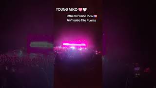 YOUNG MIKO 🩷🤍 Puerto Rico INTRO Anfiteatro Tito Puente [upl. by Hafital]