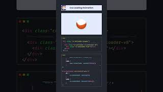 Creative CSS Loading Animation for Modern Web Design  Loading Animation 8 loadinganimation css [upl. by Eleik784]