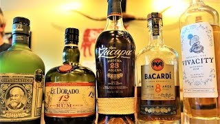 Rum Tasting Ron Zacapa 23 Diplomatico Exclusiva El Dorado 12 Bacardi 8 Vivacity Rum [upl. by Thetos11]