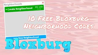 10 Bloxburg Neighborhood Codes for both Roleplaying and Working  RXSEIIXS [upl. by Graham114]