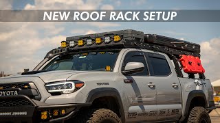 Tacoma Roof Rack Storage Solution w Roam Box amp WaterPort [upl. by Aigil]