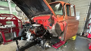 Installing IFS on a 1956 Chevy Pickup Andrew’s 56 Chevy Build Part Two [upl. by Liebman]