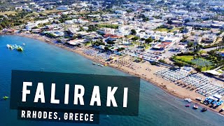 Faliraki by drone Rhodes  GREECE 🇬🇷 [upl. by Haletky]