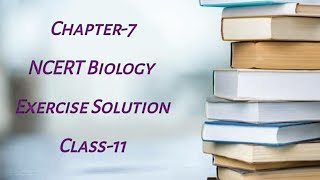 NCERT Biology Exercise solution Chapter 7 Structural Organisation In Animals  Class 11 [upl. by Nodanrb967]