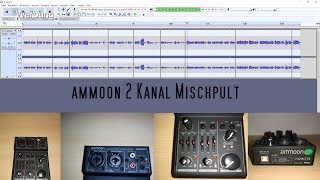 ammoon 2 Kanal Mixer  Review deutsch [upl. by Arrait349]