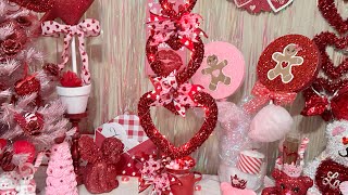 Valentines Topiary DIY using Mostly Dollar Tree Items [upl. by Bekaj601]