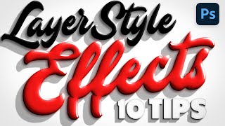 10 TIPS for Awesome Layer Style Effects in Photoshop [upl. by Fradin]