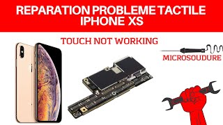 🇫🇷Reparation probleme tactile iphone XS carte mere microsoudure [upl. by Orsini896]