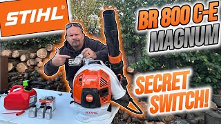 STIHL BR 800 CE MAGNUM REVIEW DIY TIPS amp SECRET SWITCH [upl. by Cicely]