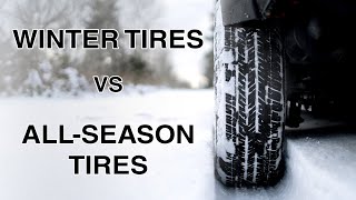 Winter Tires vs AllSeason Tires [upl. by Eilsil]