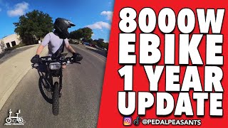 8000W Ebike 1 Year Update [upl. by Aniad]