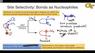 2203 Site Selectivity and Stereoselectivity in Electrophilic Additions [upl. by Karmen]