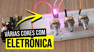 Como controlar LED RGB com potenciômetro sem Arduíno [upl. by Lledner799]