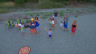 CHILDREN IN PARALIA SKOTINA PIERIAS GREECE ENJOY WATCHING MI DRONE FLIGHT [upl. by Cordi]