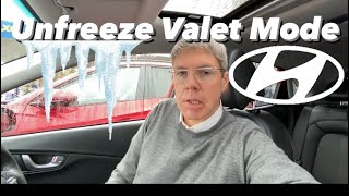 How to unfreeze valet mode when it is stuck on a Hyundai valet mode stuck [upl. by Asset]