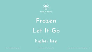 Frozen  Let It Go KaraokeInstrumental Higher Key [upl. by Namref]