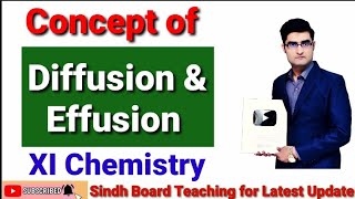 Concept of Diffusion and Effusion XI Chemistry [upl. by Ruy564]