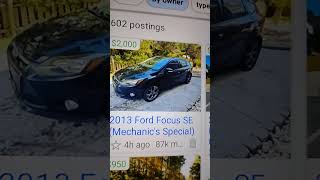 2013 Ford focus 87k 2000 needs work [upl. by Feenah875]