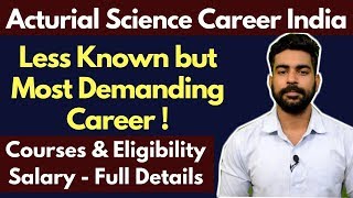 Actuarial Science Careers India  Less Known Career in India  Salary  ACET  IAI [upl. by Fagaly]