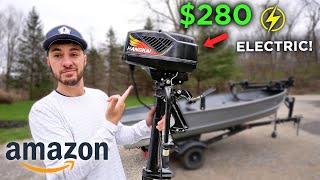 I BOUGHT A 280 ELECTRIC BOAT MOTOR ON AMAZON [upl. by Odella]