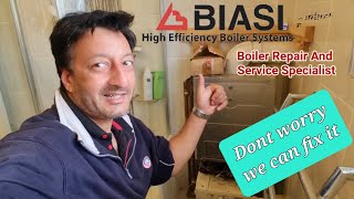 Biasi boiler repair no heating and no hot water working boiler isnt going through ignition [upl. by Hgielak415]