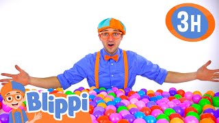 Learn Colors with Colorballs and Machines  Blippi  Kids Playground  Educational Videos for Kids [upl. by Ehtiaf147]