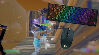 HyperX Alloy Origins 60 Aqua Switches ASMR Chill 🤩 Satisfying Gameplay Keyboard Fortnite smooth [upl. by Elah]