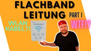 Flachband Netzwerkleitung  Wie gut funktioniert es Teil 1 [upl. by Fotzsyzrk]