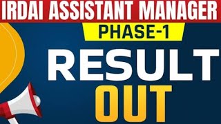 IRDAI Assistant Manager Result 2024  Cut Off Marks Merit List [upl. by Anelah]