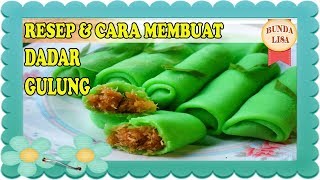 Resep amp Cara Membuat Dadar Gulung  Jajan Pasar Dadar Gulung  Makanan Khas Indonesia [upl. by Lever]