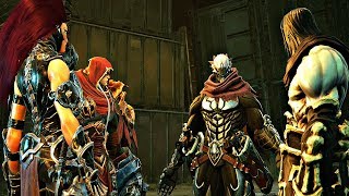 Darksiders 3  All Four Horsemen Reunite Full Cutscene War Death Fury amp Strife [upl. by Darice]