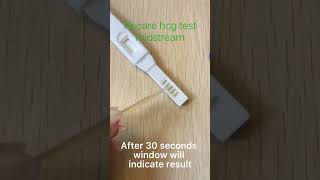 How to use Recare hcg pregnancy test midstream We are professional rapid test factory follow us [upl. by Ponzo]