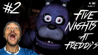 Five Nights At Freddys  Walkthrough 2 NIGHT TWO IMPOSSIBRU [upl. by Aicarg385]