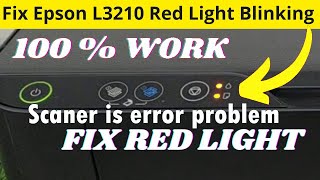 Epson L3210 L3215 L3216 L3250L3251 red light blink Solutions  all light blinking error fixed [upl. by Notnil]