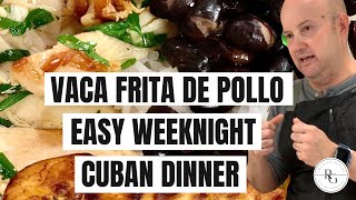 Vaca Frita de Pollo A Quick and Easy Authentic Cuban Dinner Recipe [upl. by Trimble]