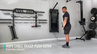 Rope Cable Tricep Pushdown [upl. by Devondra]